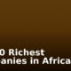 Top 10 Richest Companies in Africa