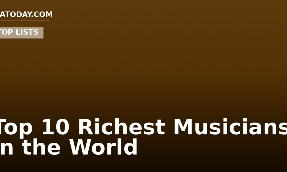 Top 10 Richest Musicians in the World