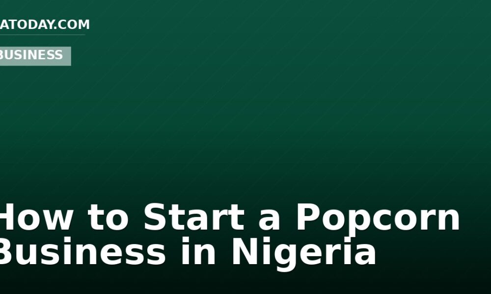 How to Start a Popcorn Business in Nigeria
