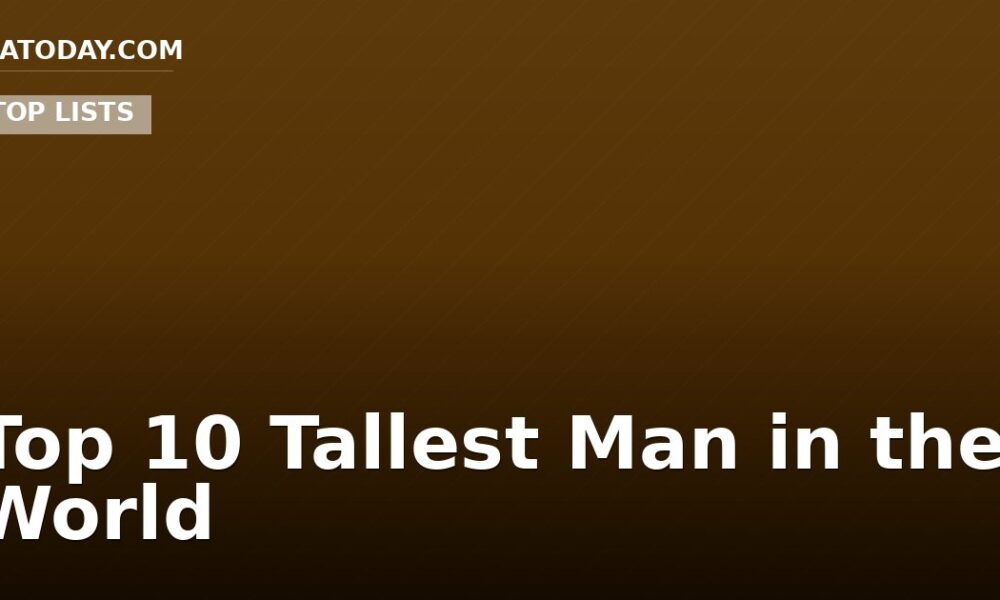 Top 10 Tallest Man in the World