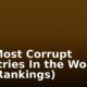 The Most Corrupt Countries In the World (IPC Rankings)