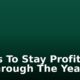 6 Tips To Stay Profitable All Through The Year