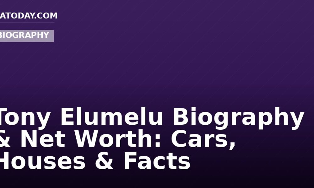 Tony Elumelu Biography & Net Worth: Cars, Houses & Facts