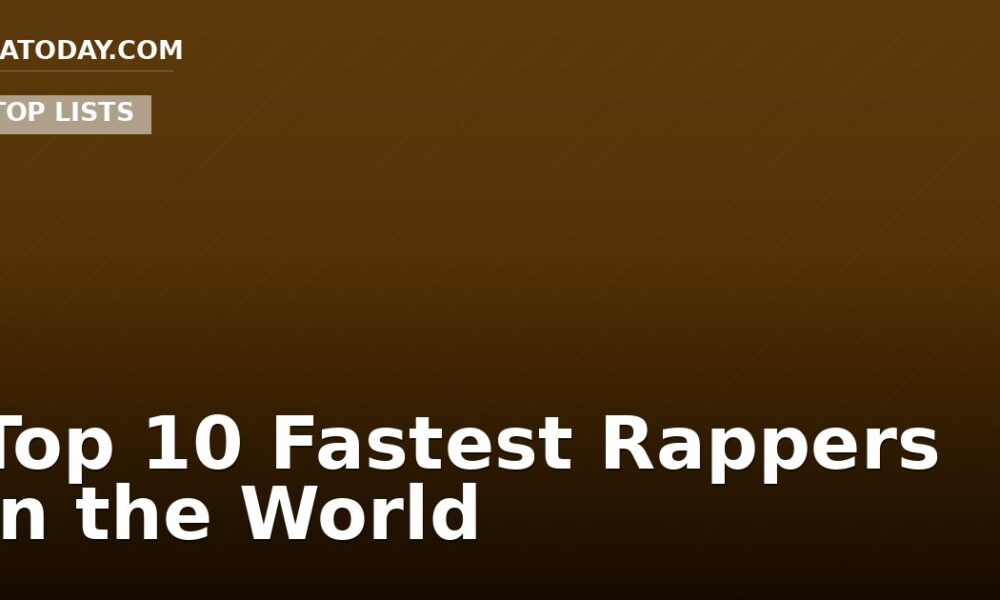 Top 10 Fastest Rappers in the World