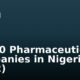 Top 10 Pharmaceutical Companies in Nigeria (2022)