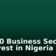 Top 10 Business Sectors to Invest in Nigeria