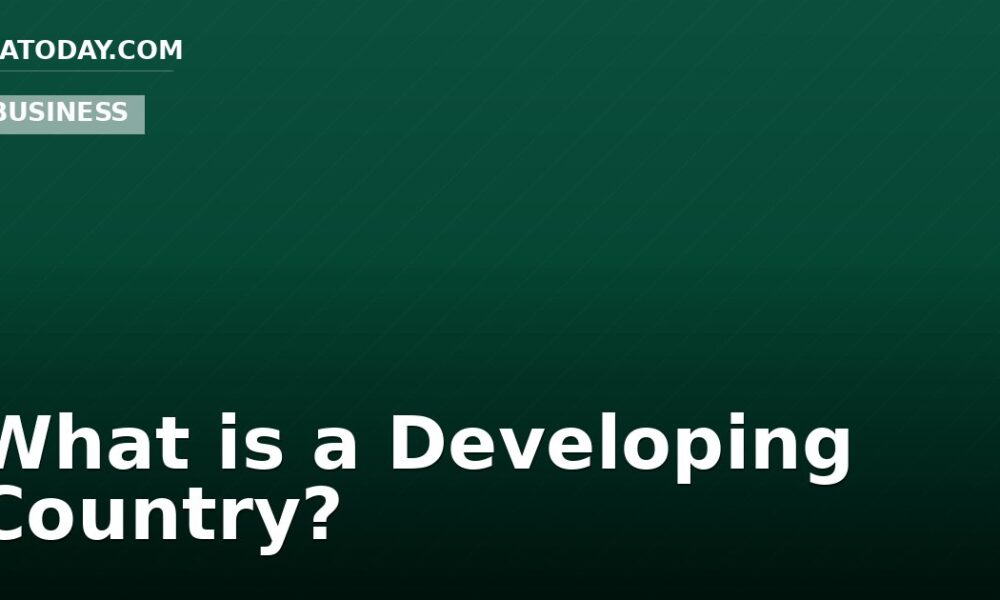 What is a Developing Country?