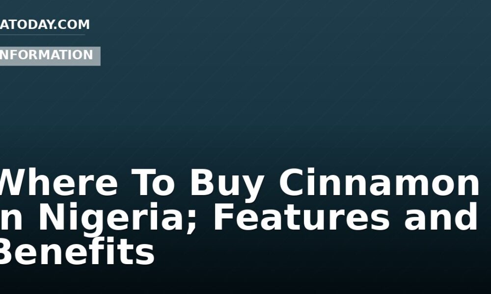Where To Buy Cinnamon in Nigeria; Features and Benefits