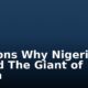 Reasons Why Nigeria Is Called The Giant of Africa
